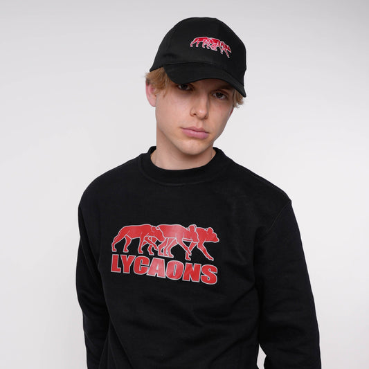 Casquette Lycaons Black and Red