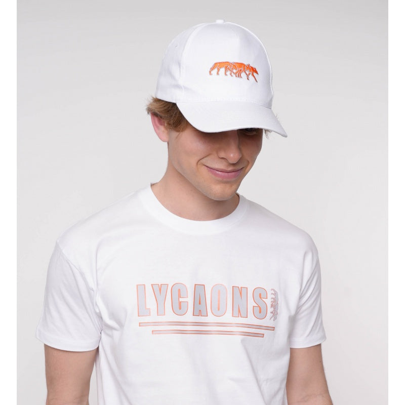 Casquette Lycaons White and orange