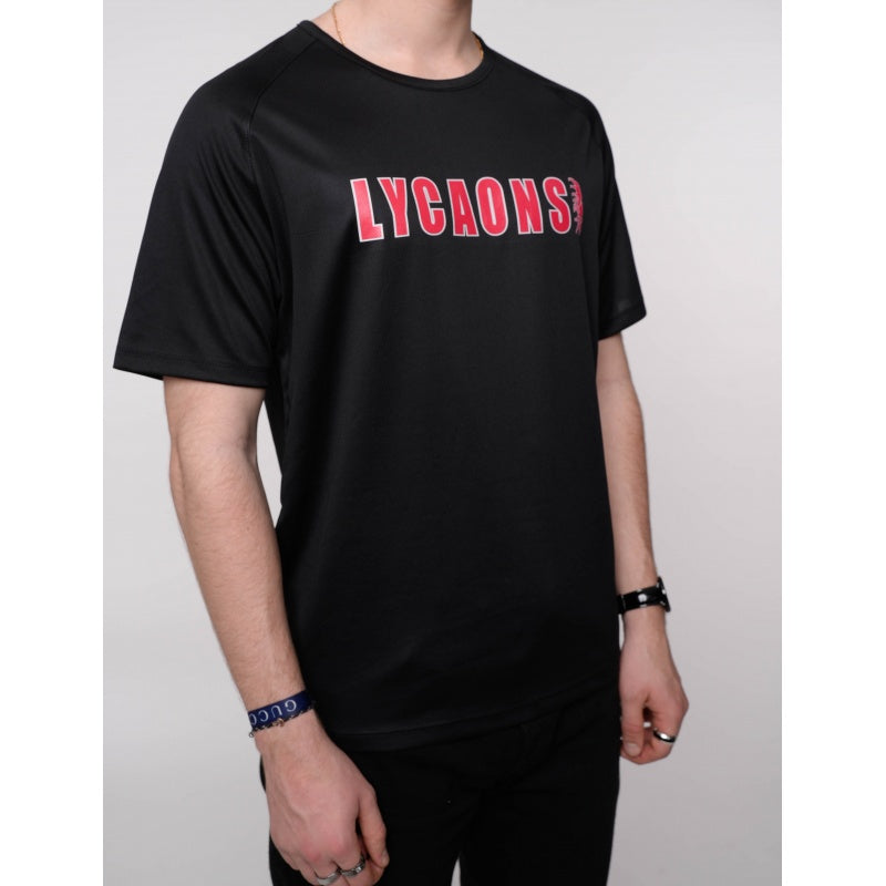 Tshirt Lycaons sport Black and Red