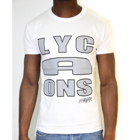 T-shirt Lycaons White and grey- Carre